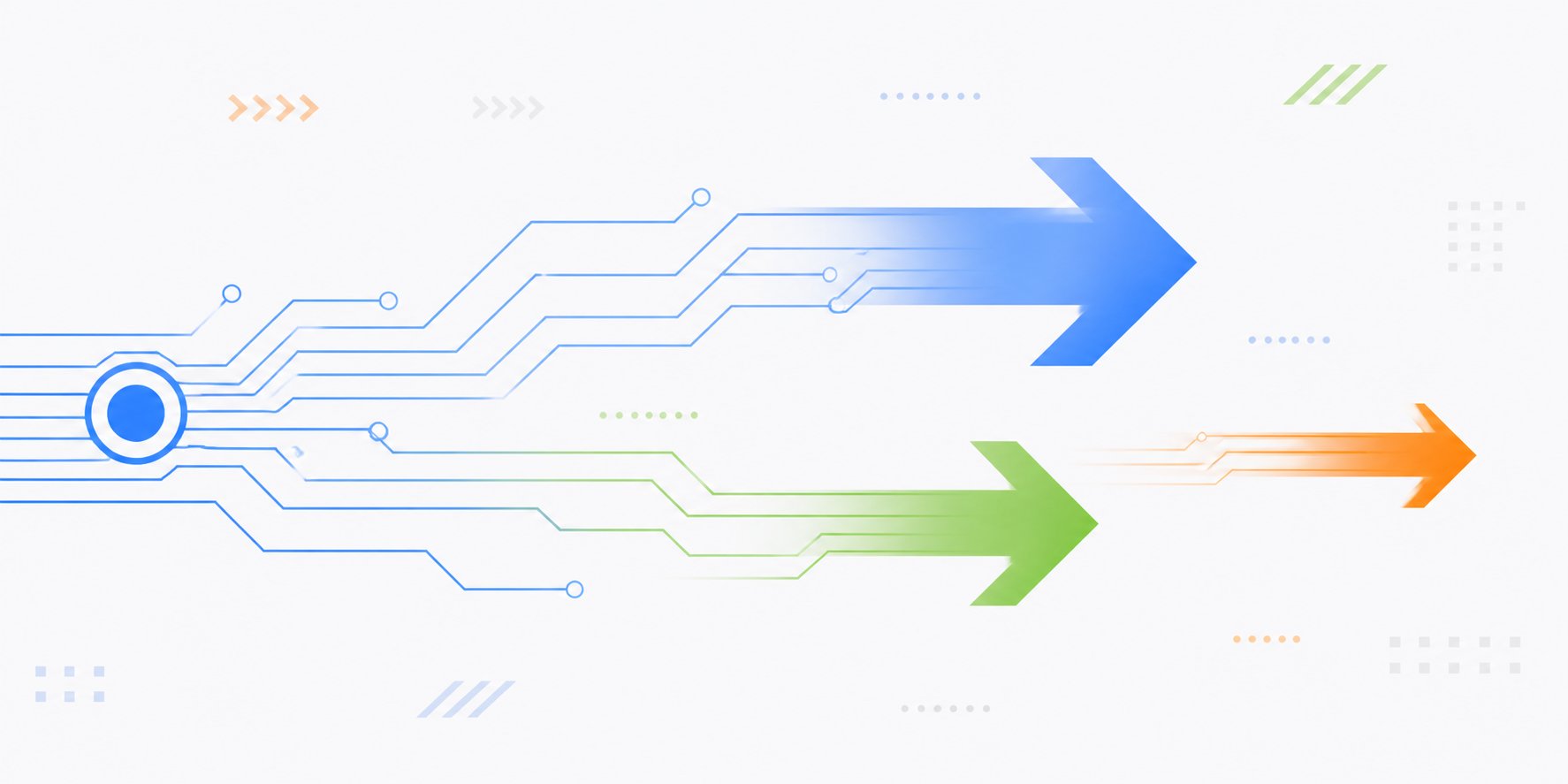 SMSGO branded banner with circuit traces and arrows